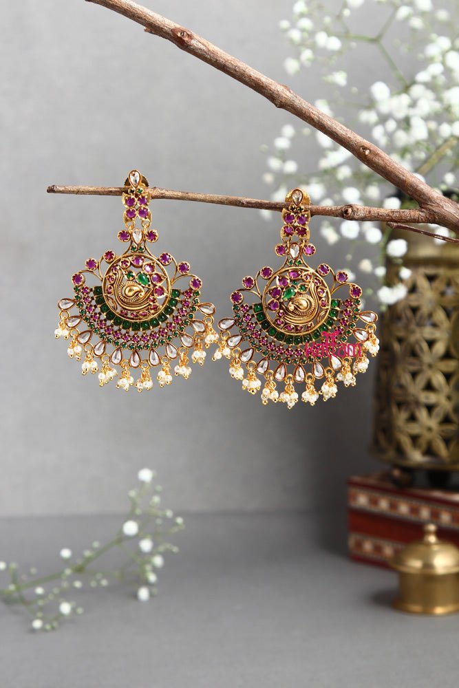 Statement Temple Earring - E391