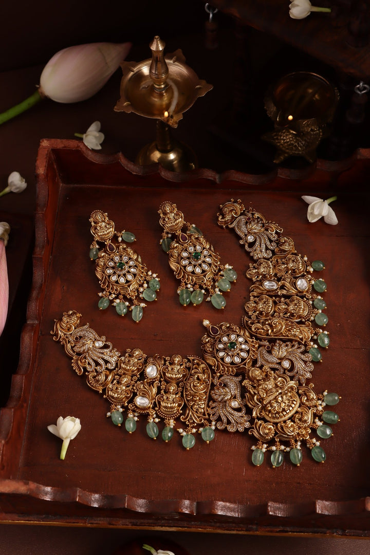 Vaishanvi - Bridal Peacock Necklace - N3822