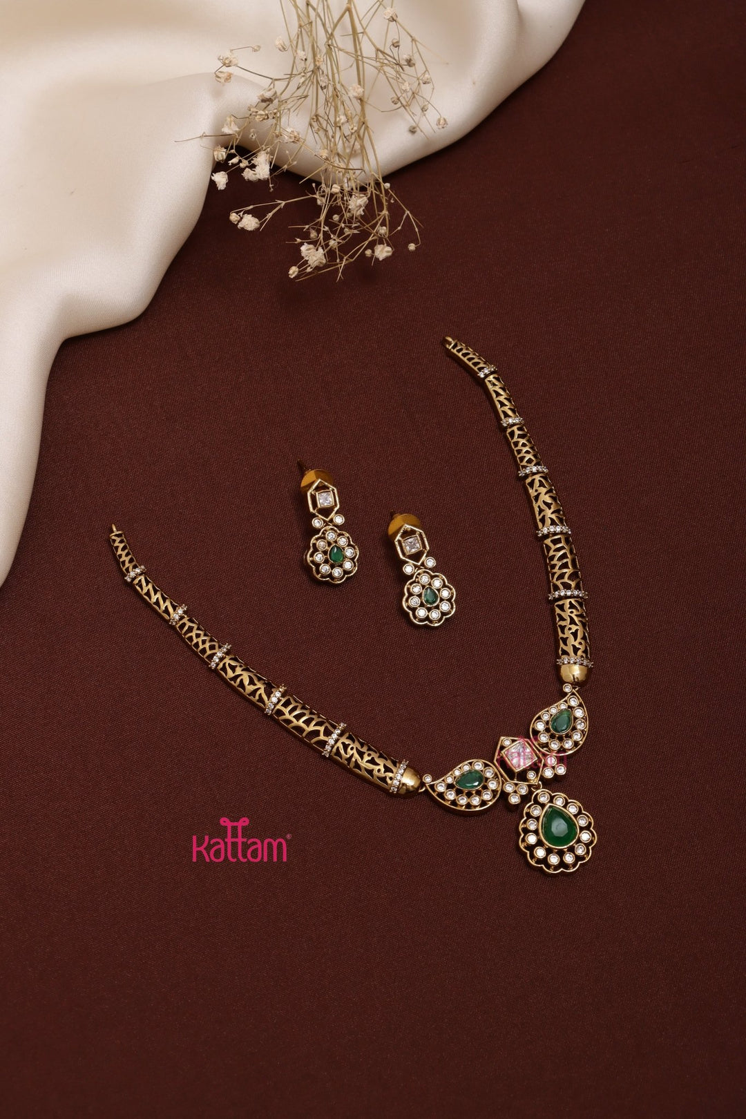 Yamini - Hasli Green Choker - N3619