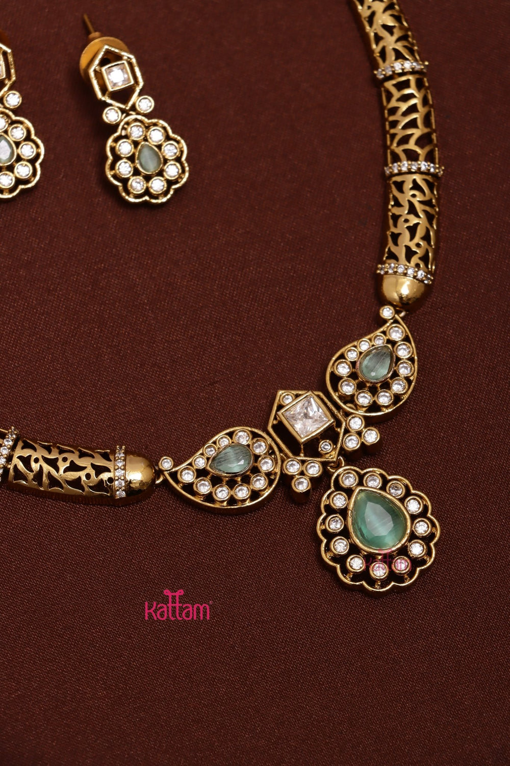 Yamini - Hasli Pastelgreen Choker - N3622