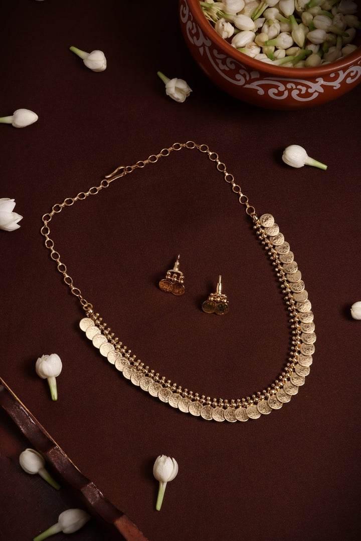 2 in 1 Coin Peacock Pendant Choker - Design 1 - N4135