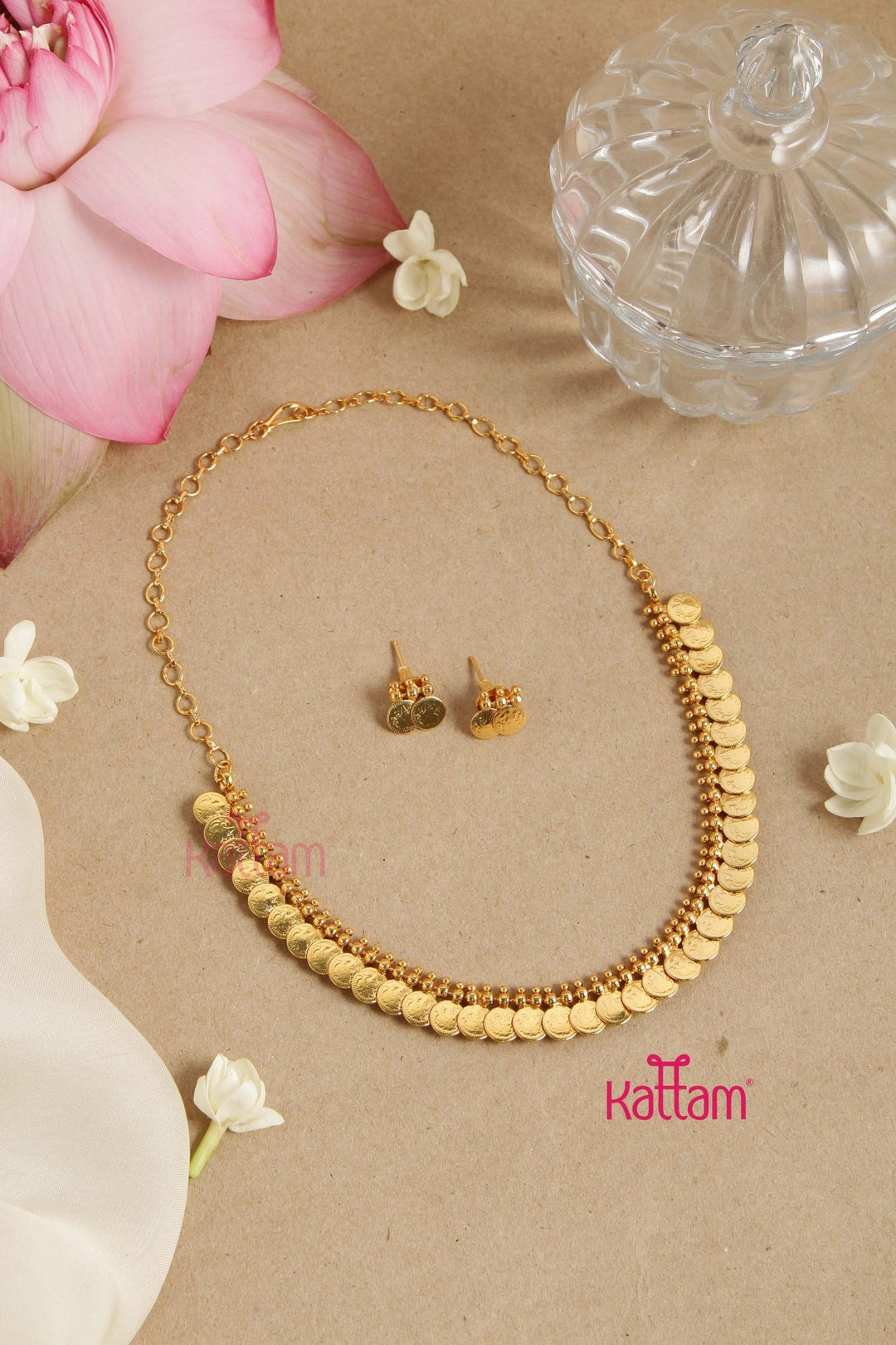 2 in 1 Navarathna Coin Choker - N3033