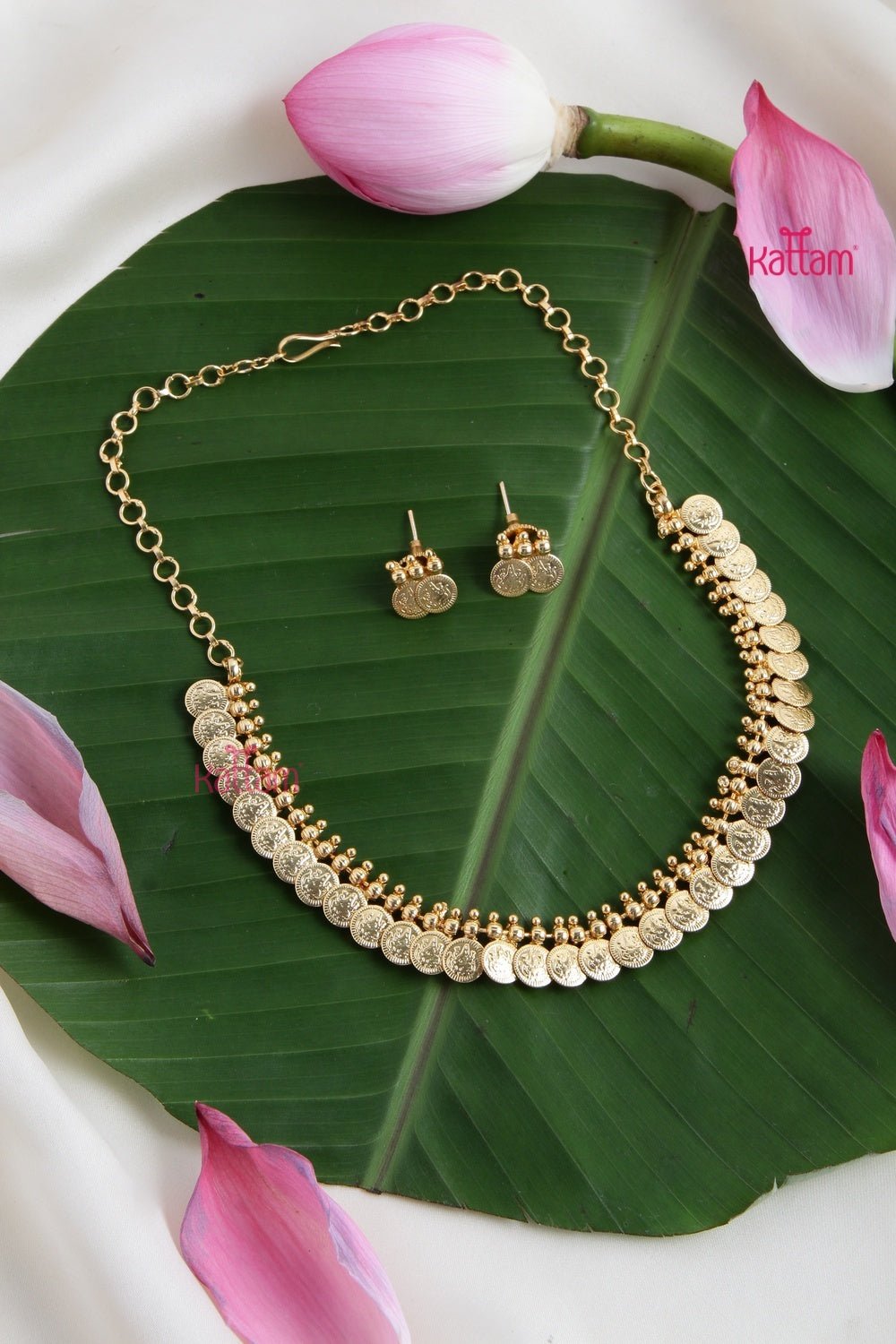 2 in 1 Pendant Detachable Lotus Choker - N2699