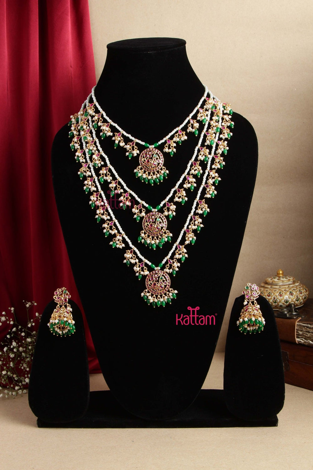 3 Layer Kemp Peacock Panchalada Haram - N2801