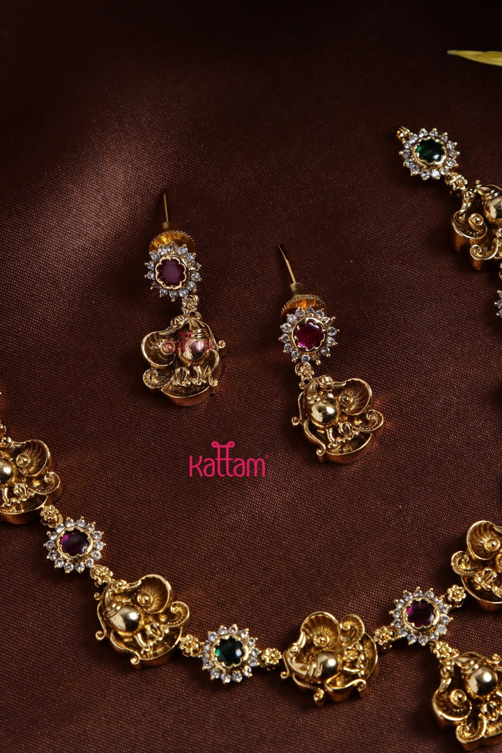 3D Peacock Necklace - N3217