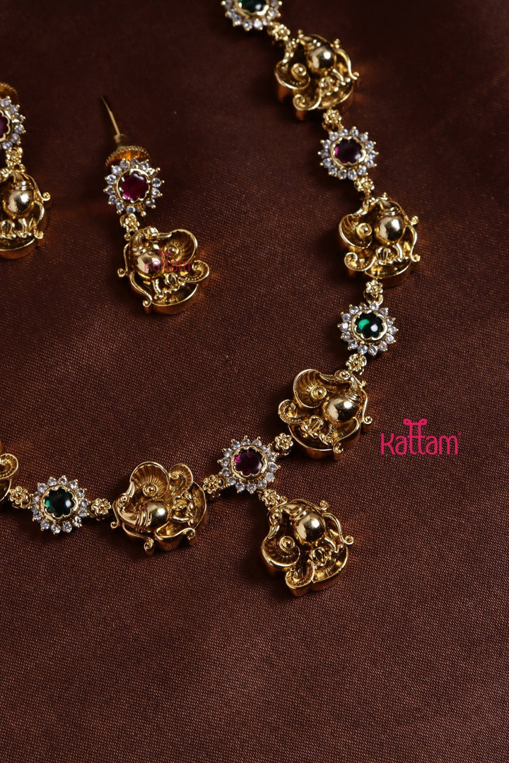 3D Peacock Necklace - N3217