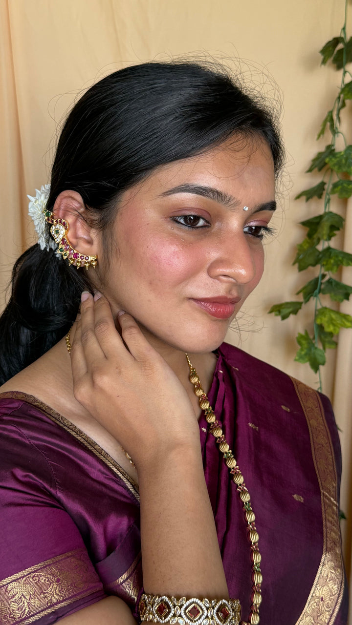 Kemp Peacock Earcuff Earring