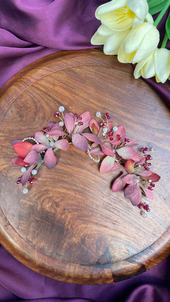 Handcrafted Hair Accessory Flower - Design 94