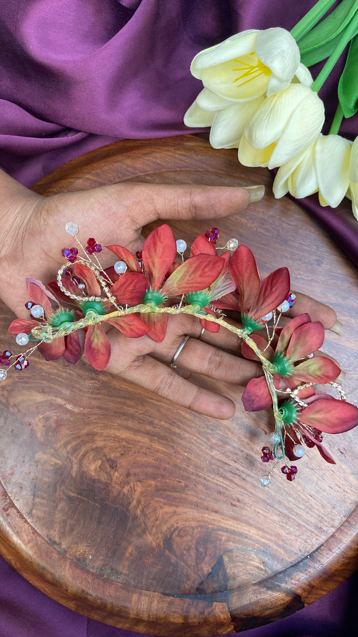 Handcrafted Hair Accessory Flower - Design 94