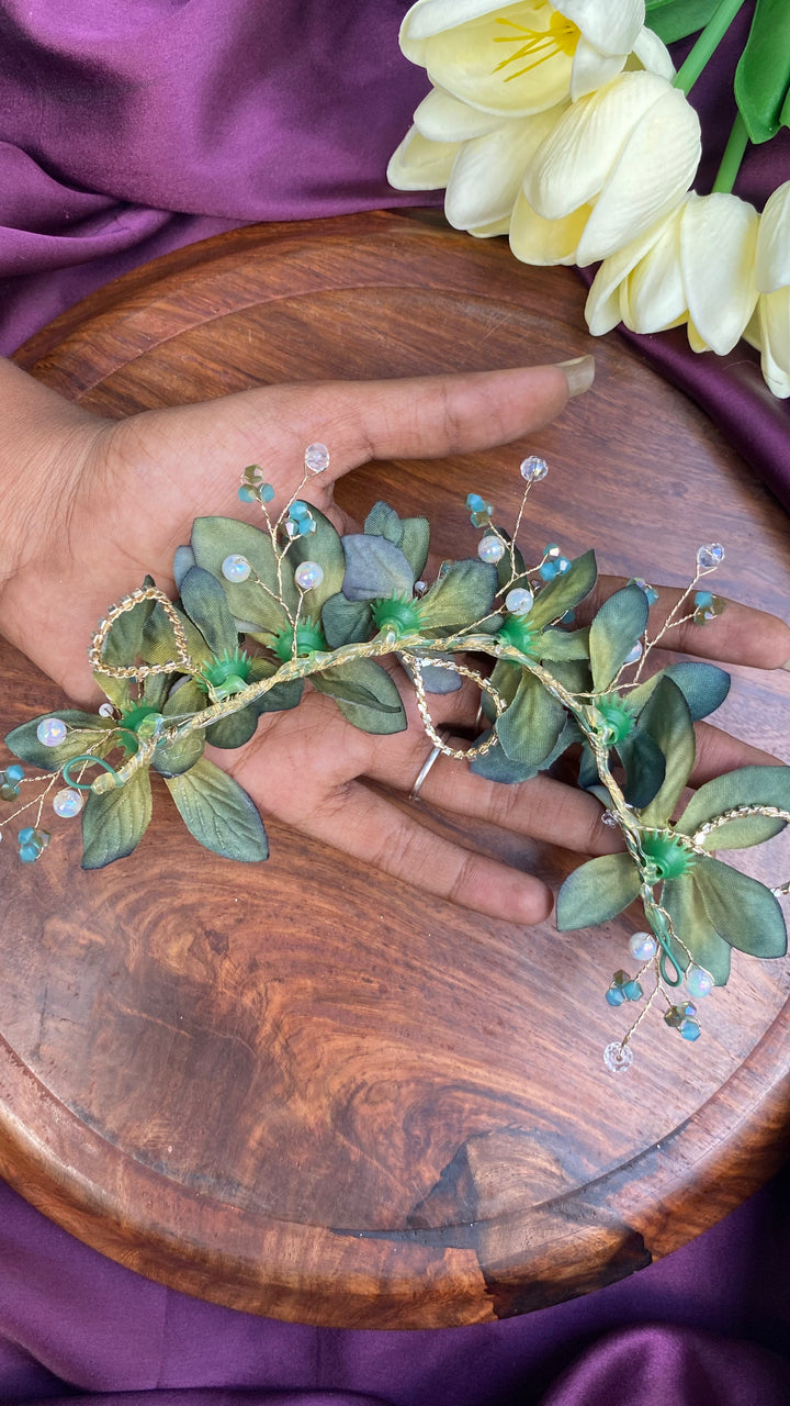 Handcrafted Hair Accessory Flower - Design 96