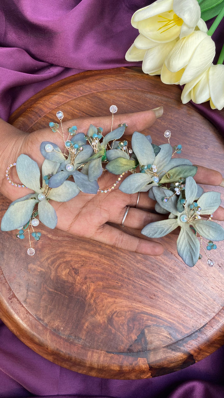 Handcrafted Hair Accessory Flower - Design 96