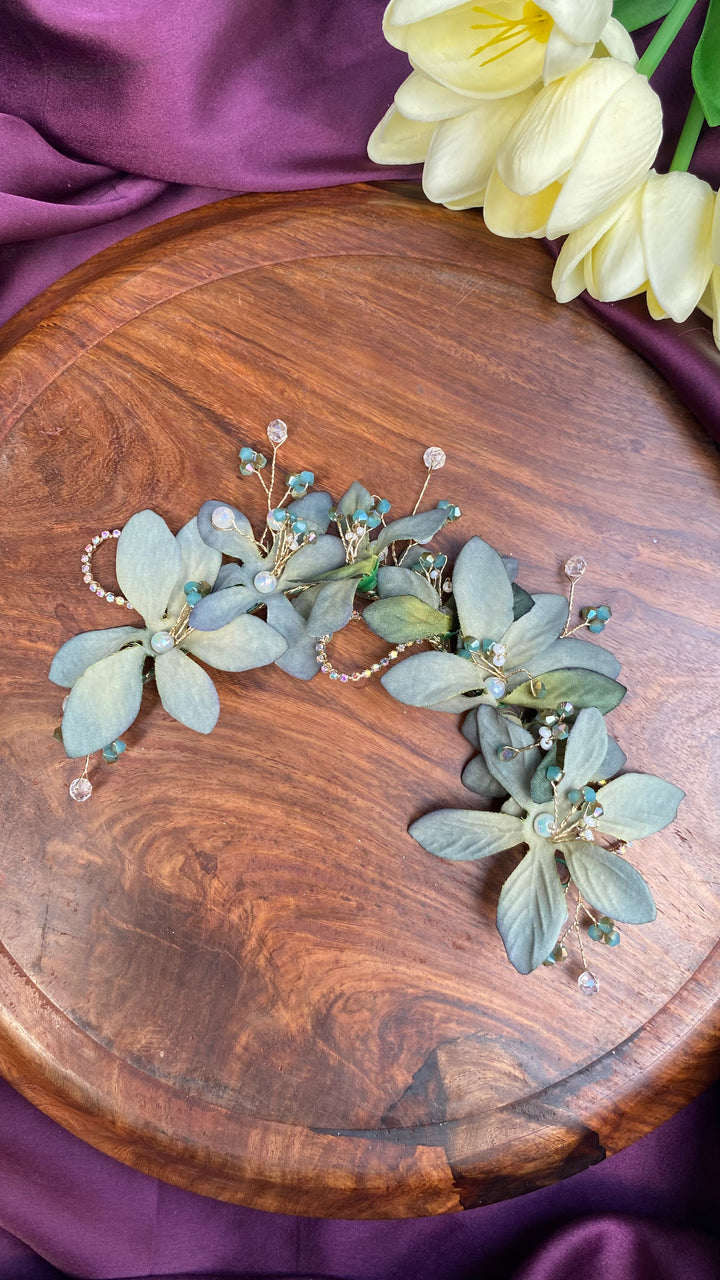Handcrafted Hair Accessory Flower - Design 96