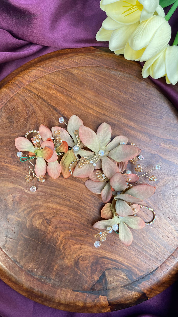 Handcrafted Hair Accessory Flower - Design 97