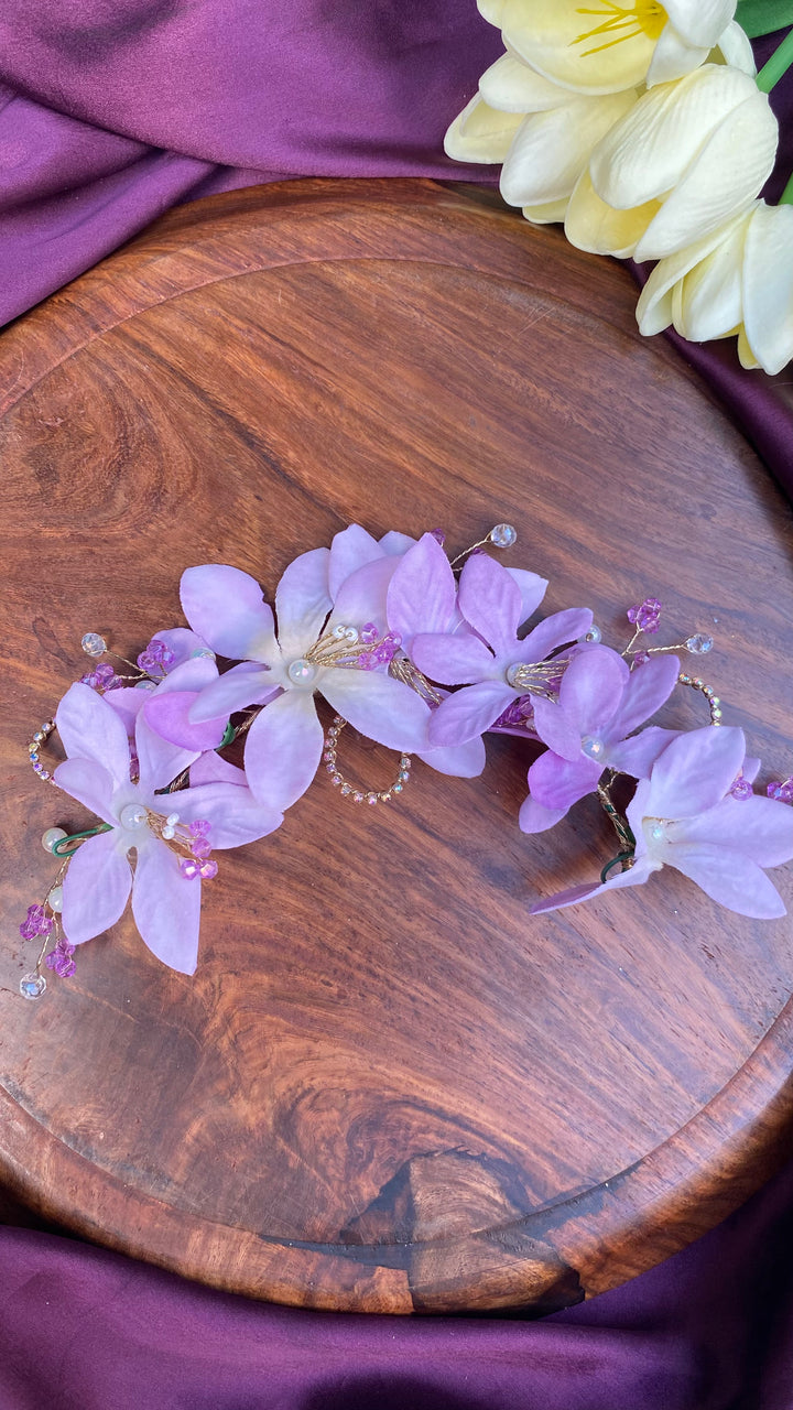 Handcrafted Hair Accessory Flower - Design 100