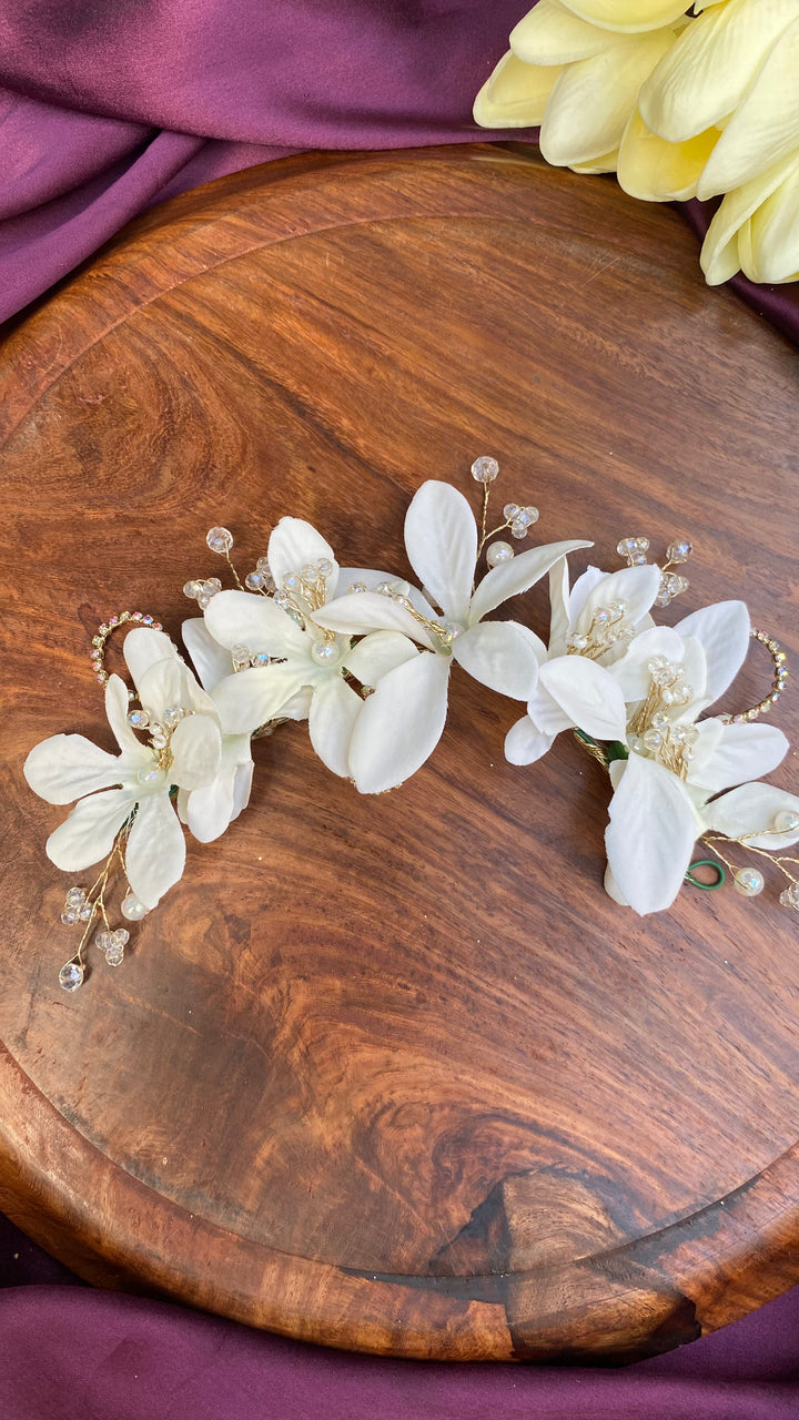 Handcrafted Hair Accessory Flower - Design 102