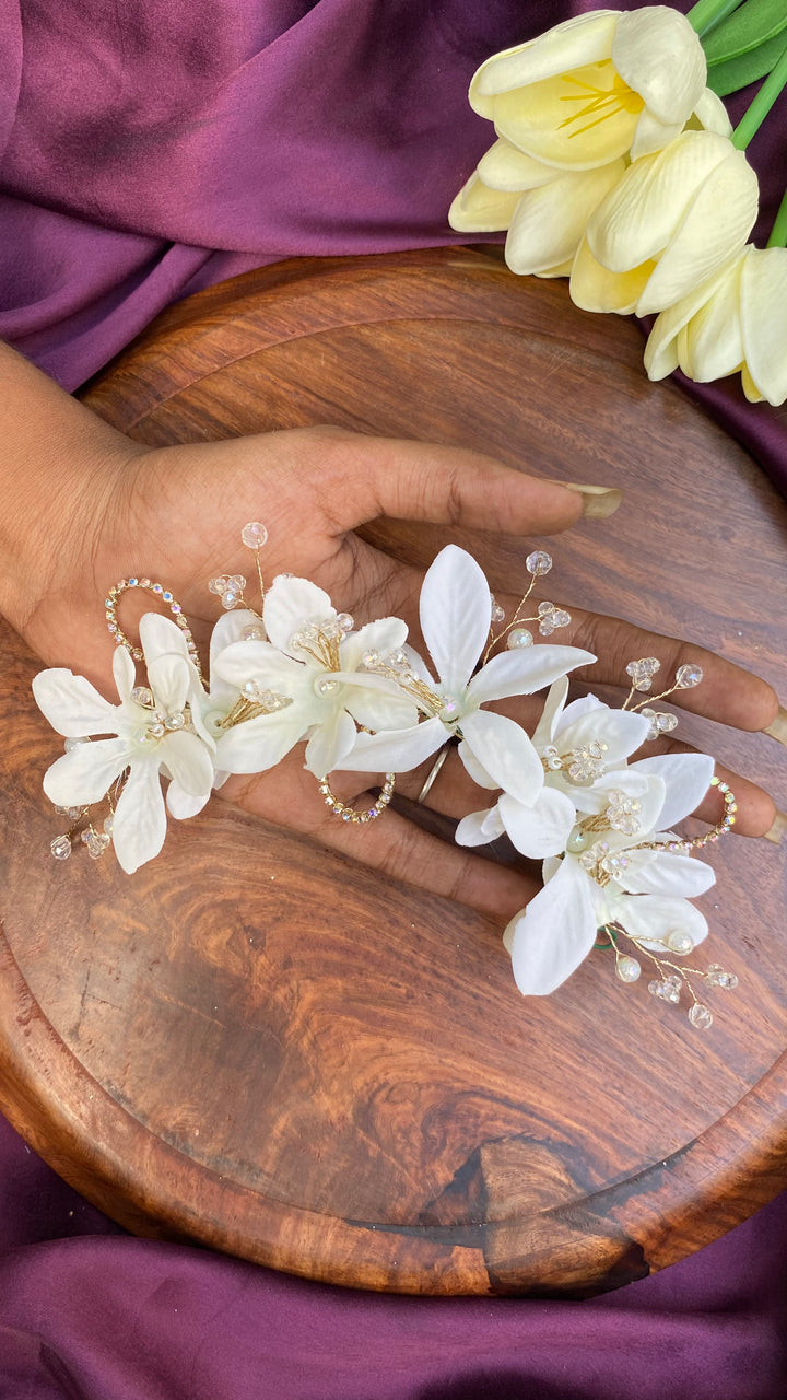 Handcrafted Hair Accessory Flower - Design 102