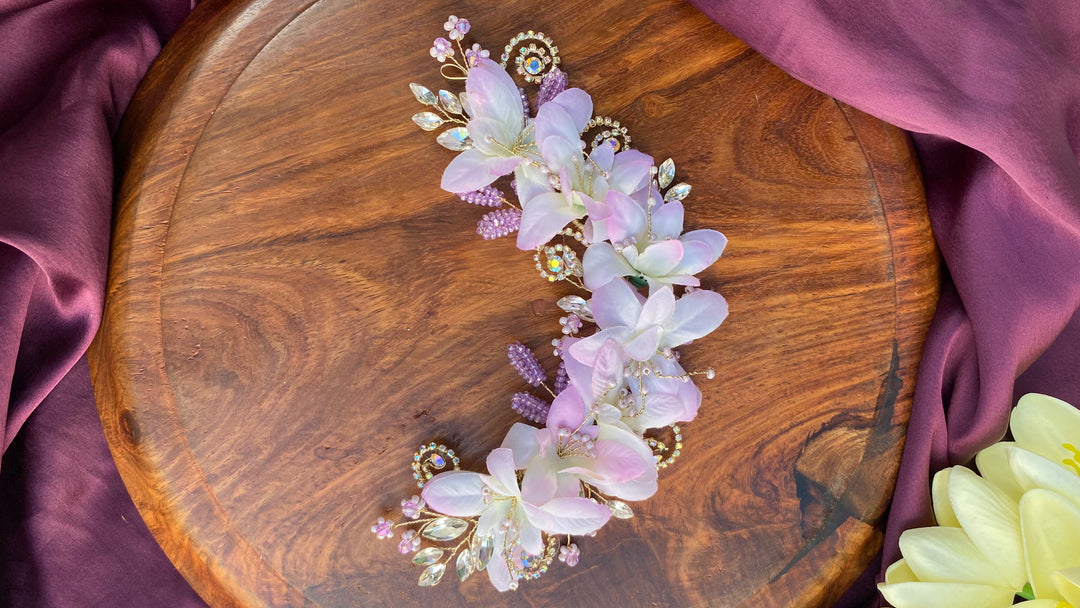 Handcrafted Hair Accessory Flower - Design 108