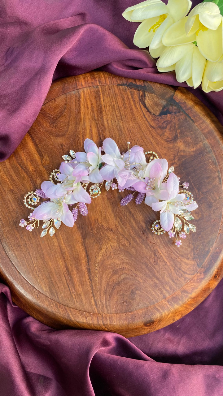 Handcrafted Hair Accessory Flower - Design 108