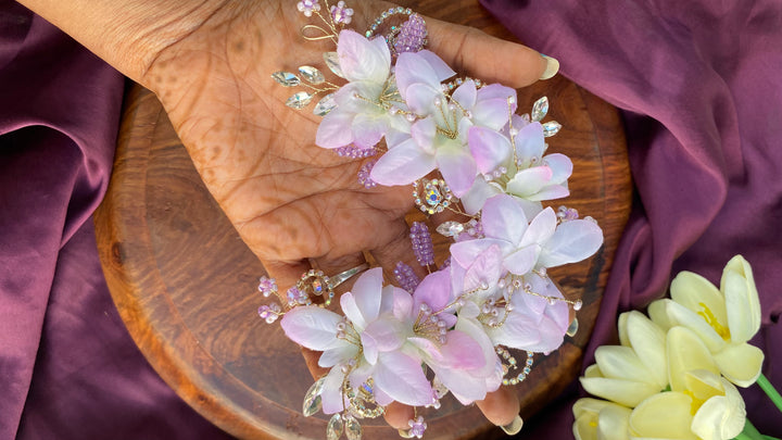 Handcrafted Hair Accessory Flower - Design 108