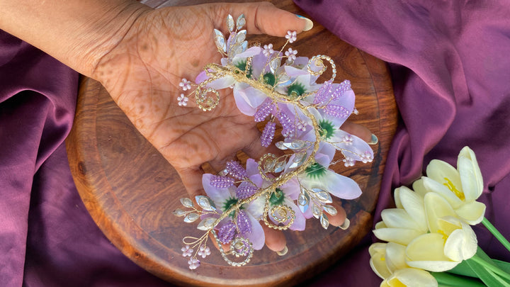 Handcrafted Hair Accessory Flower - Design 108