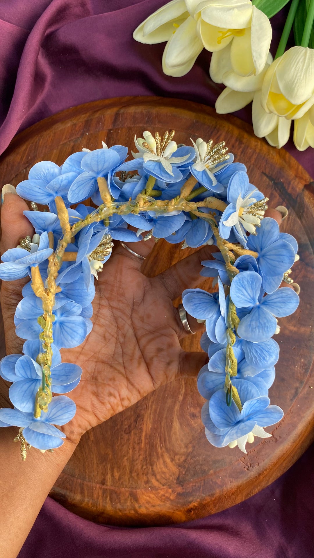 Handcrafted Hair Accessory Flower - Design 109