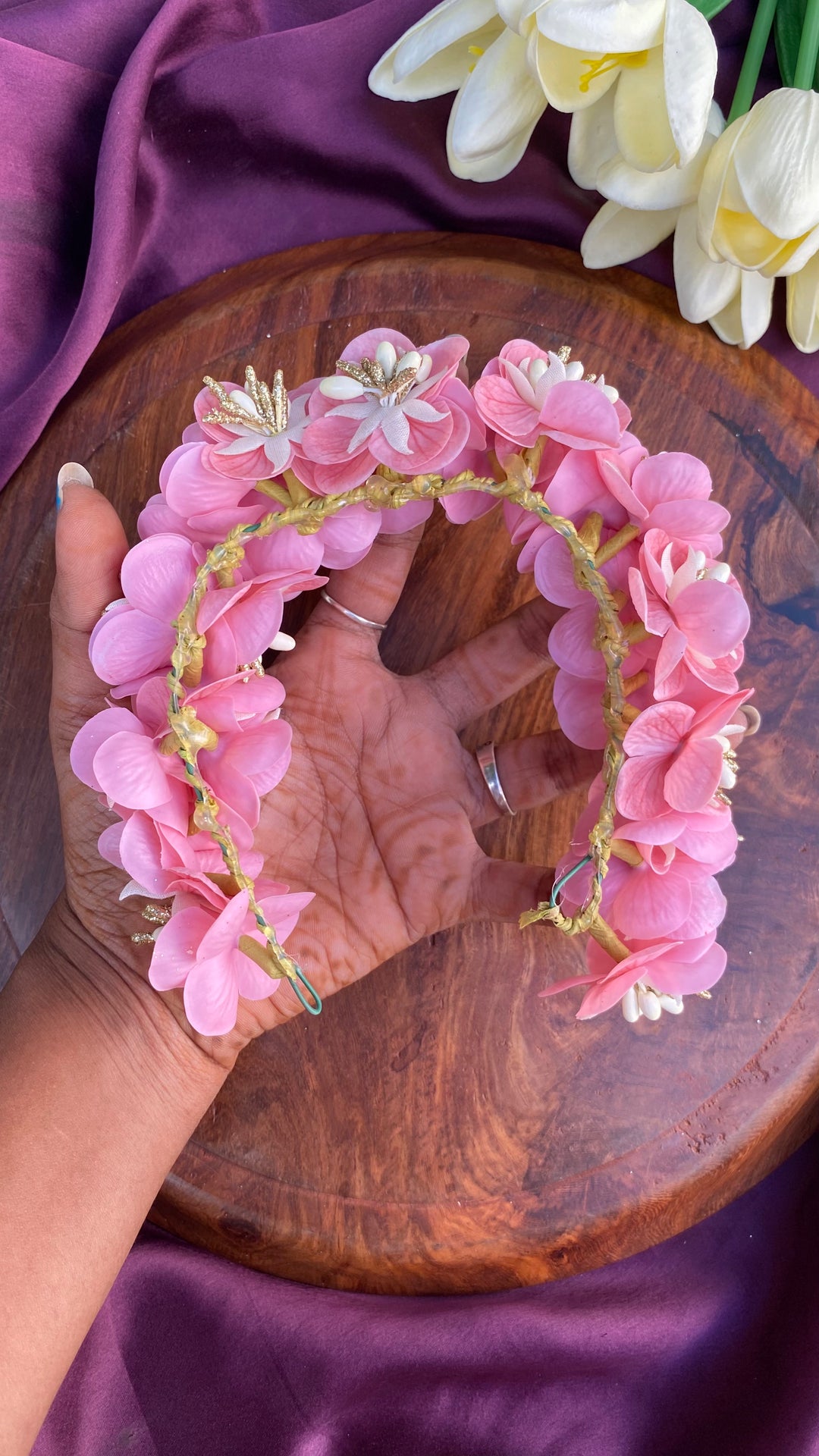 Handcrafted Hair Accessory Flower - Design 110