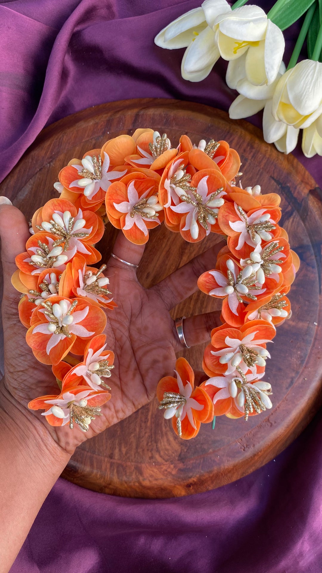 Handcrafted Hair Accessory Flower - Design 111