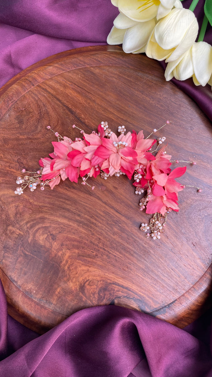 Handcrafted Hair Accessory Flower - Design 130