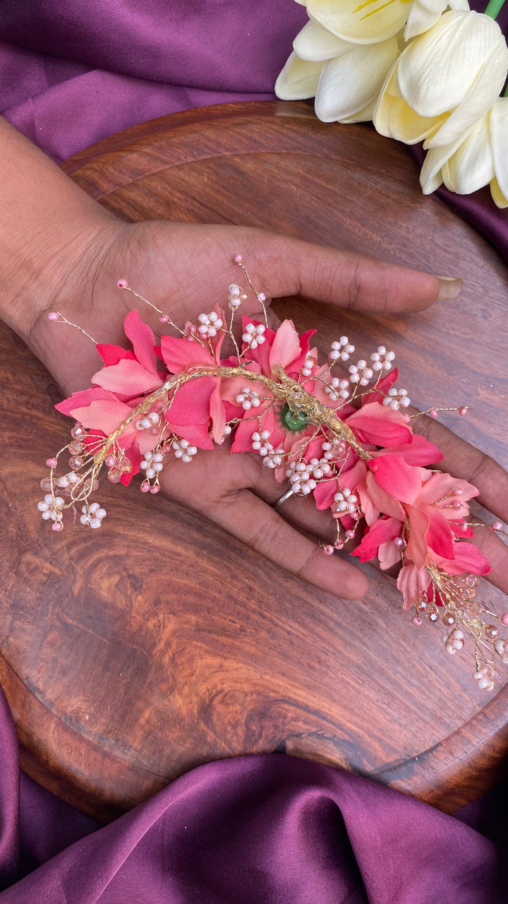 Handcrafted Hair Accessory Flower - Design 130