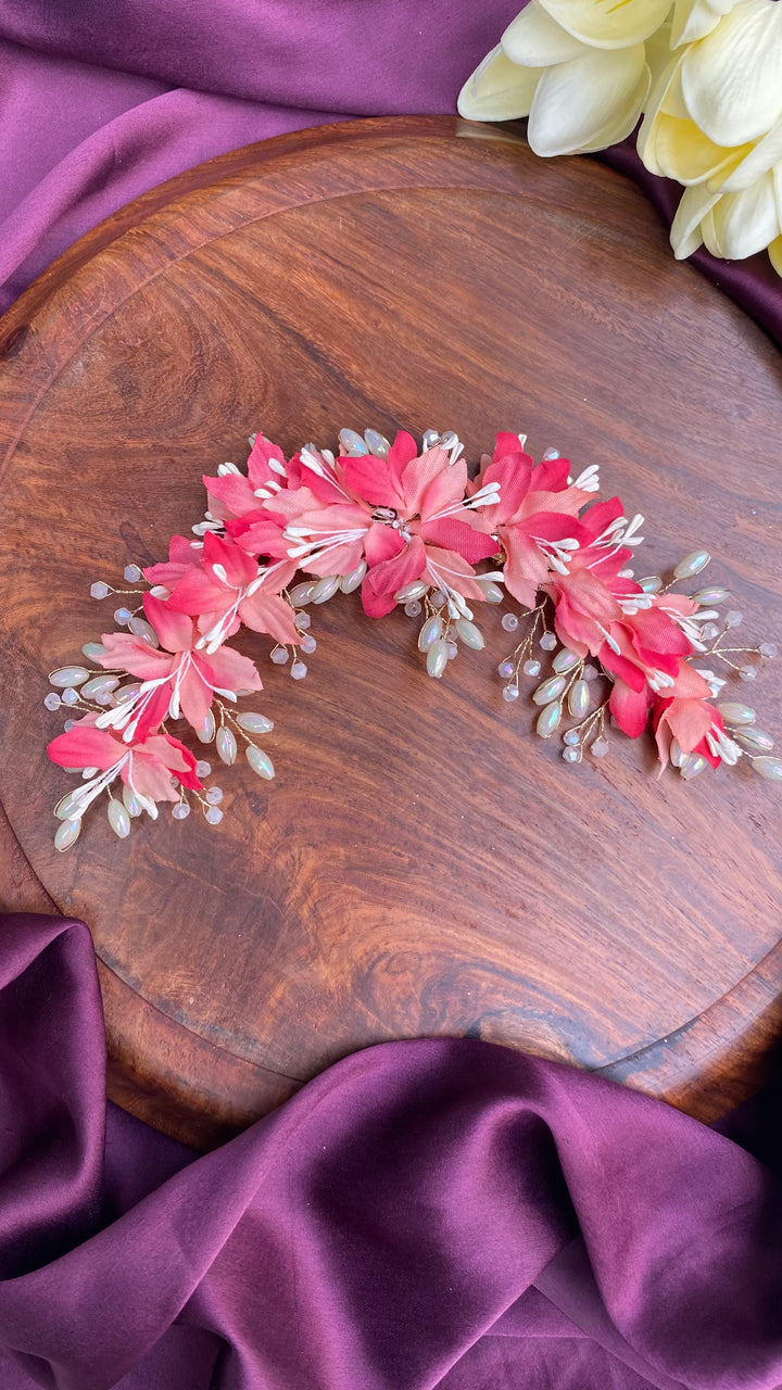 Handcrafted Hair Accessory Flower - Design 134