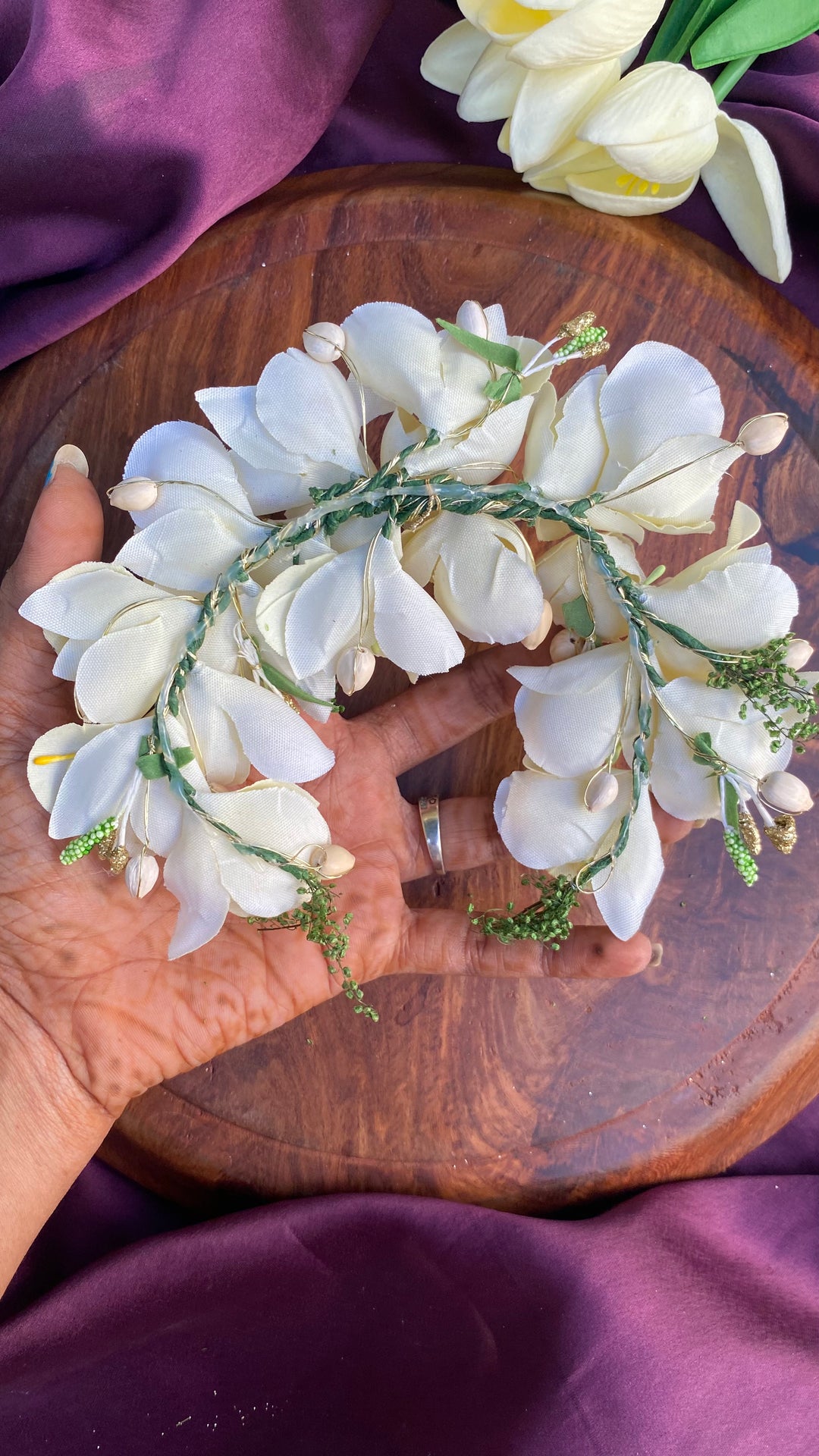 Handcrafted Hair Accessory Flower - Design 145