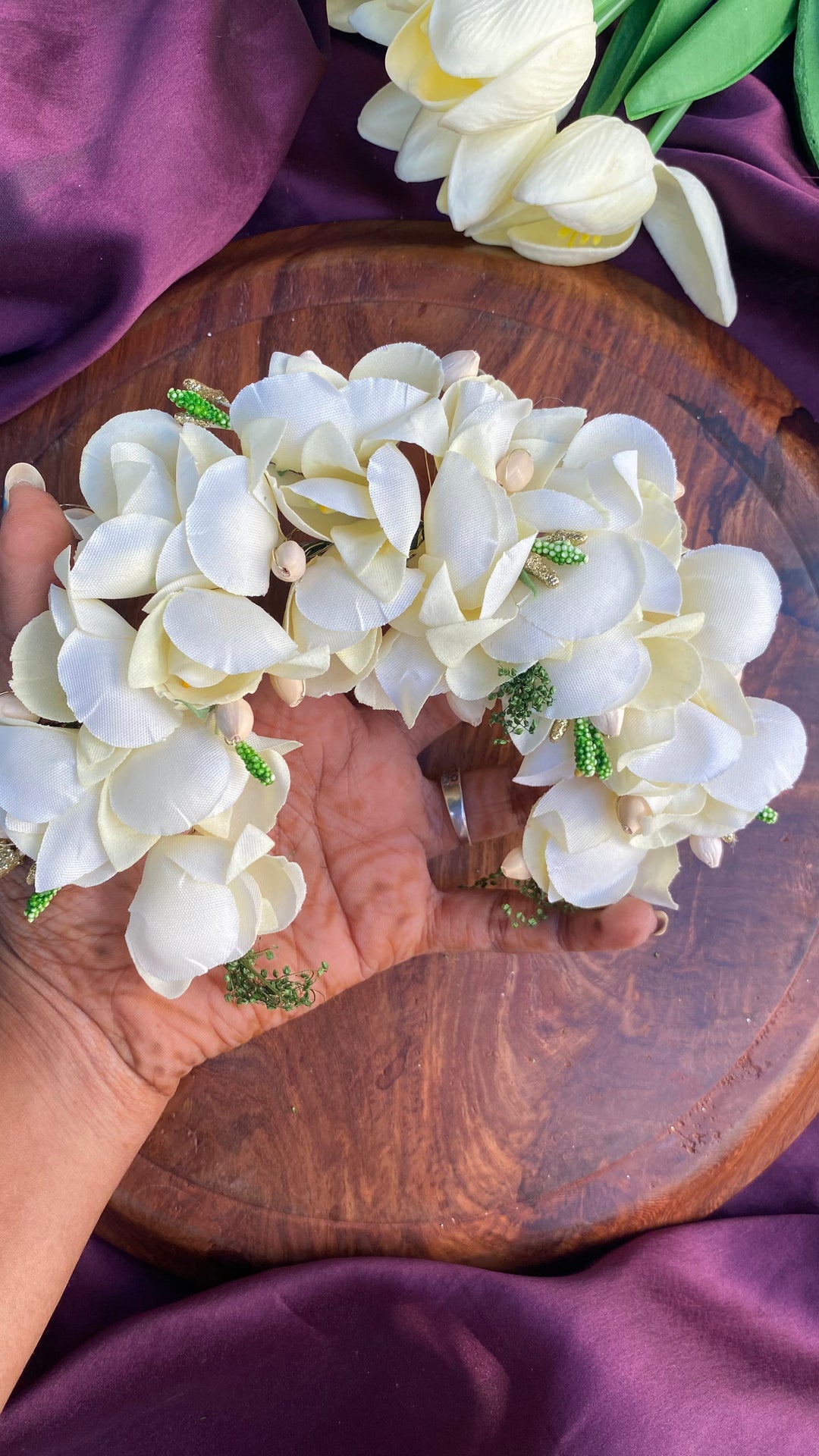 Handcrafted Hair Accessory Flower - Design 145