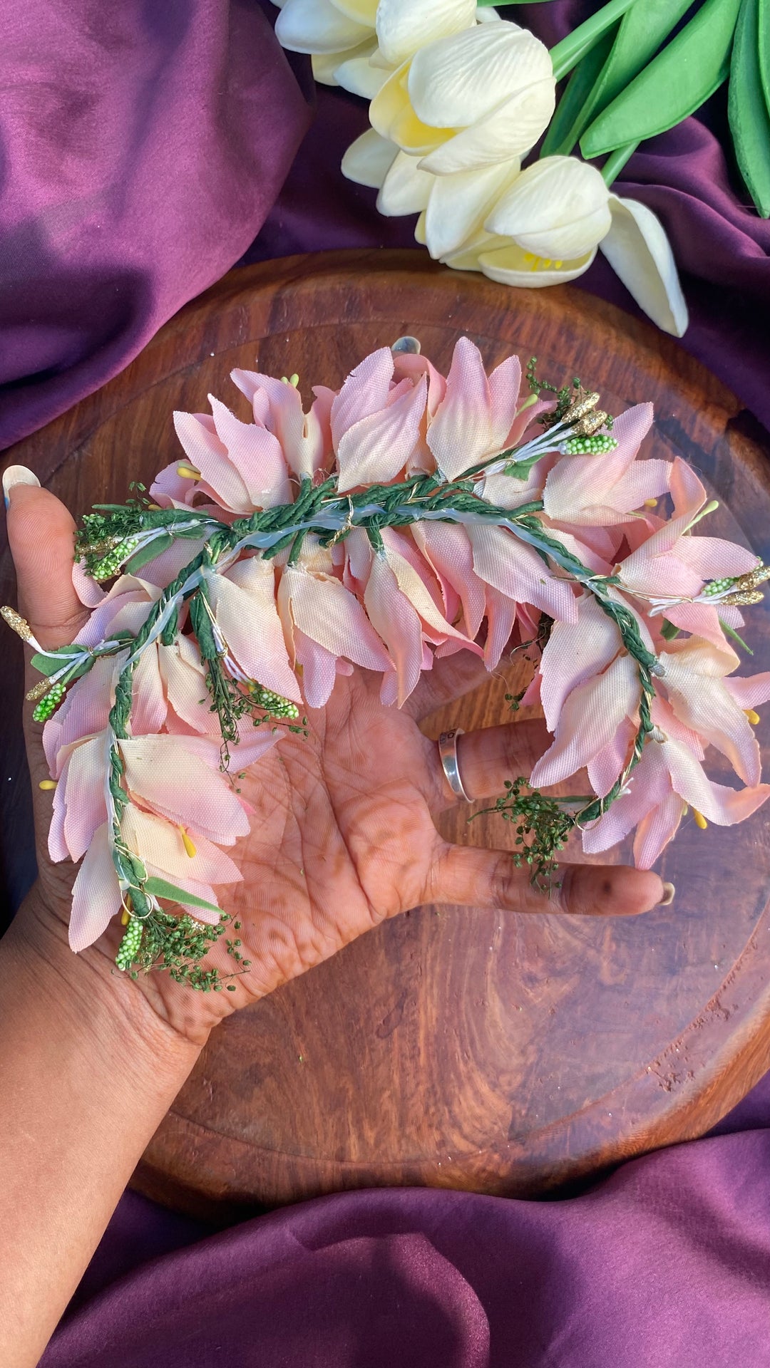 Handcrafted Hair Accessory Flower - Design 146