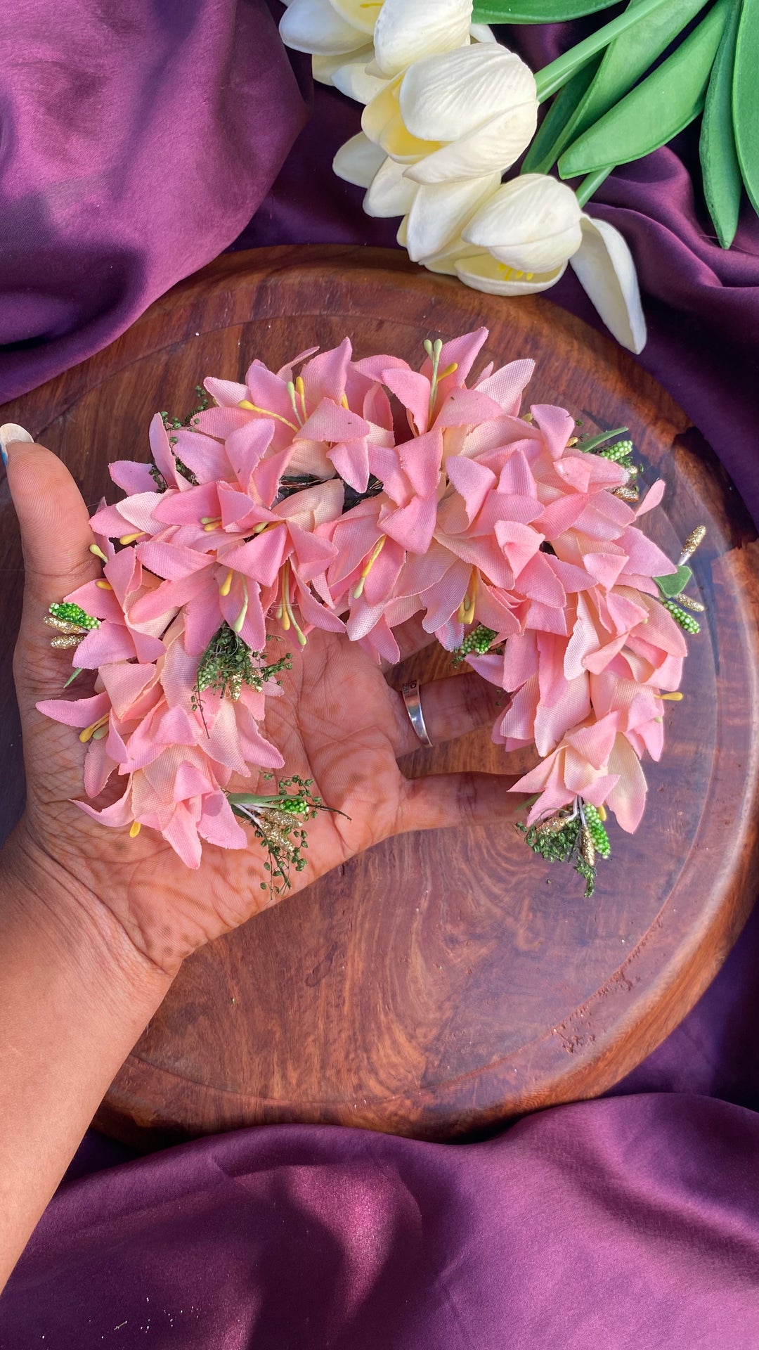 Handcrafted Hair Accessory Flower - Design 146