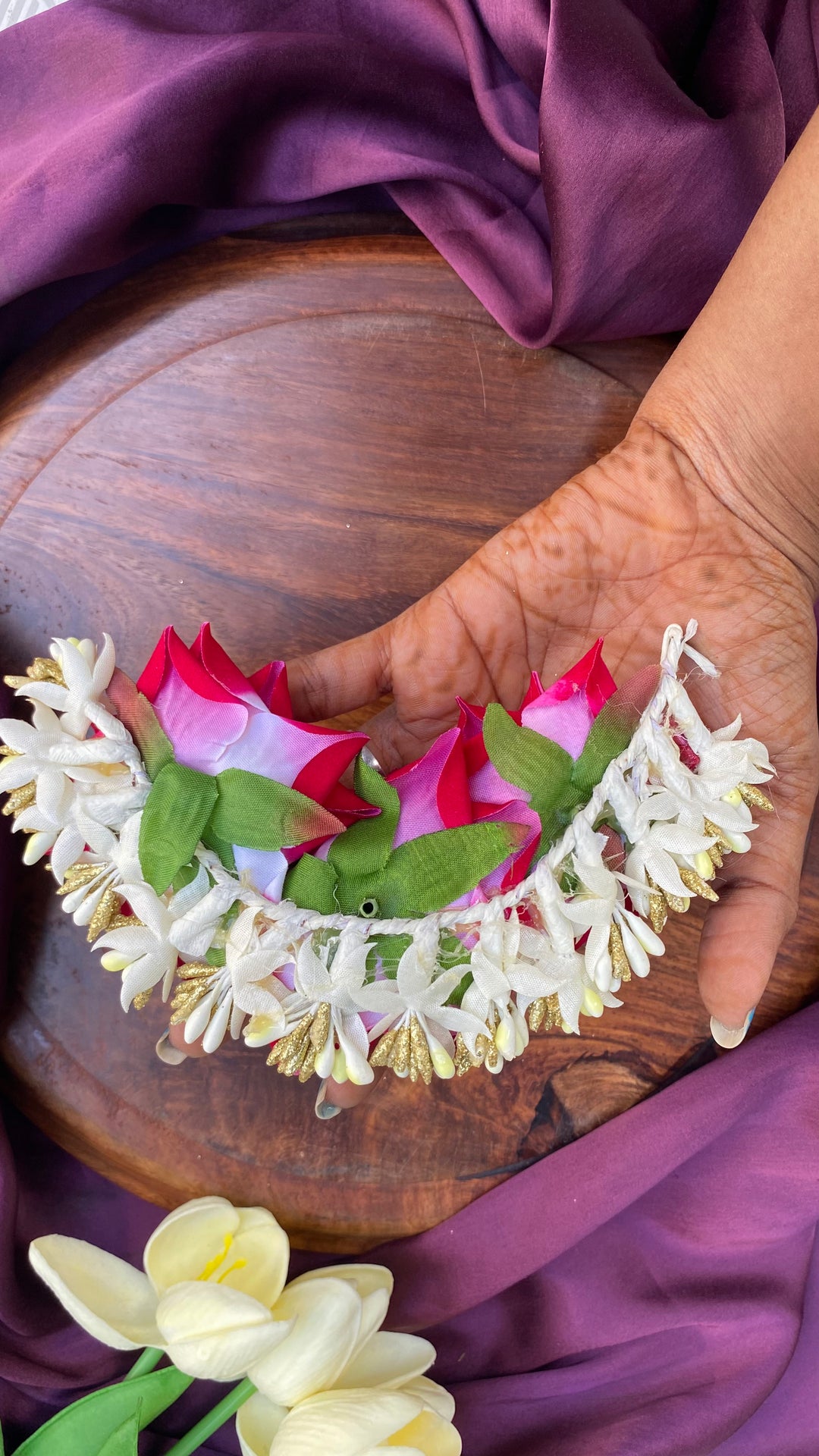 Handcrafted Hair Accessory Flower - Design 151