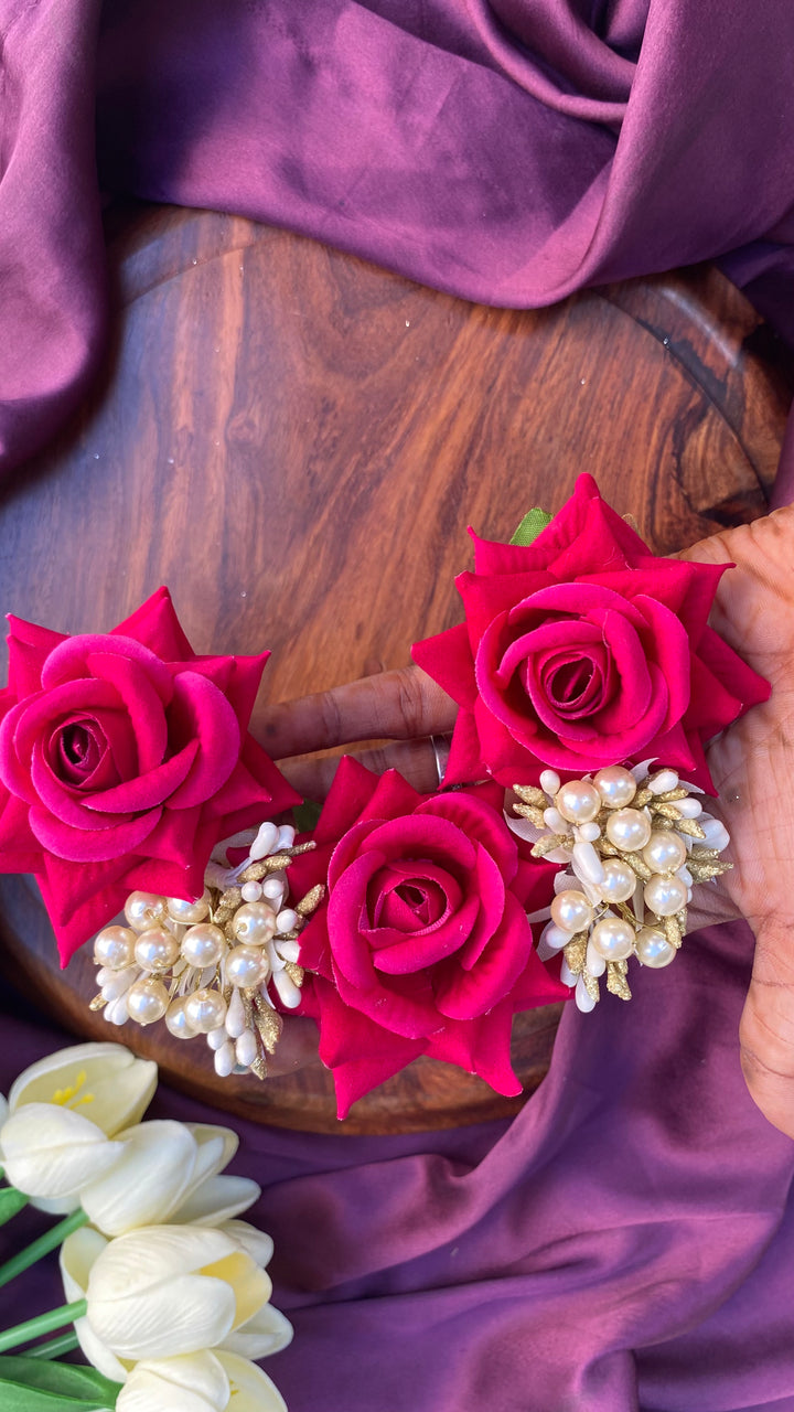Handcrafted Hair Accessory Flower - Design 155