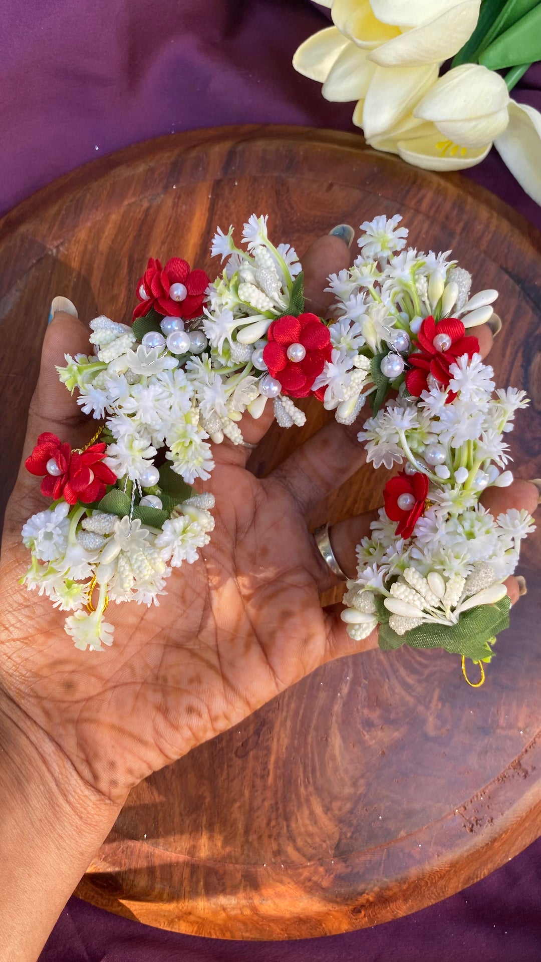 Handcrafted Hair Accessory Flower - Design 156