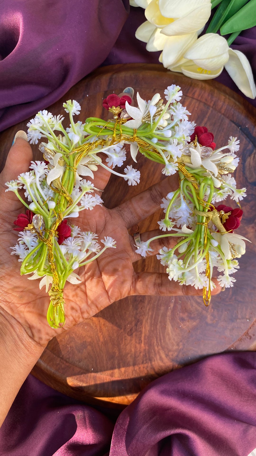 Handcrafted Hair Accessory Flower - Design 157