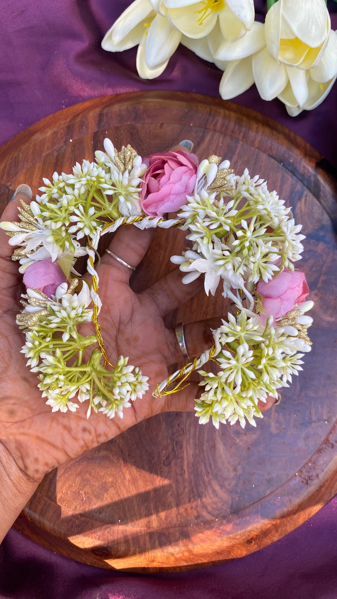 Handcrafted Hair Accessory Flower - Design 160