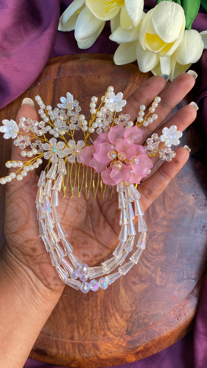 Handcrafted Hair Accessory Flower - Design 162