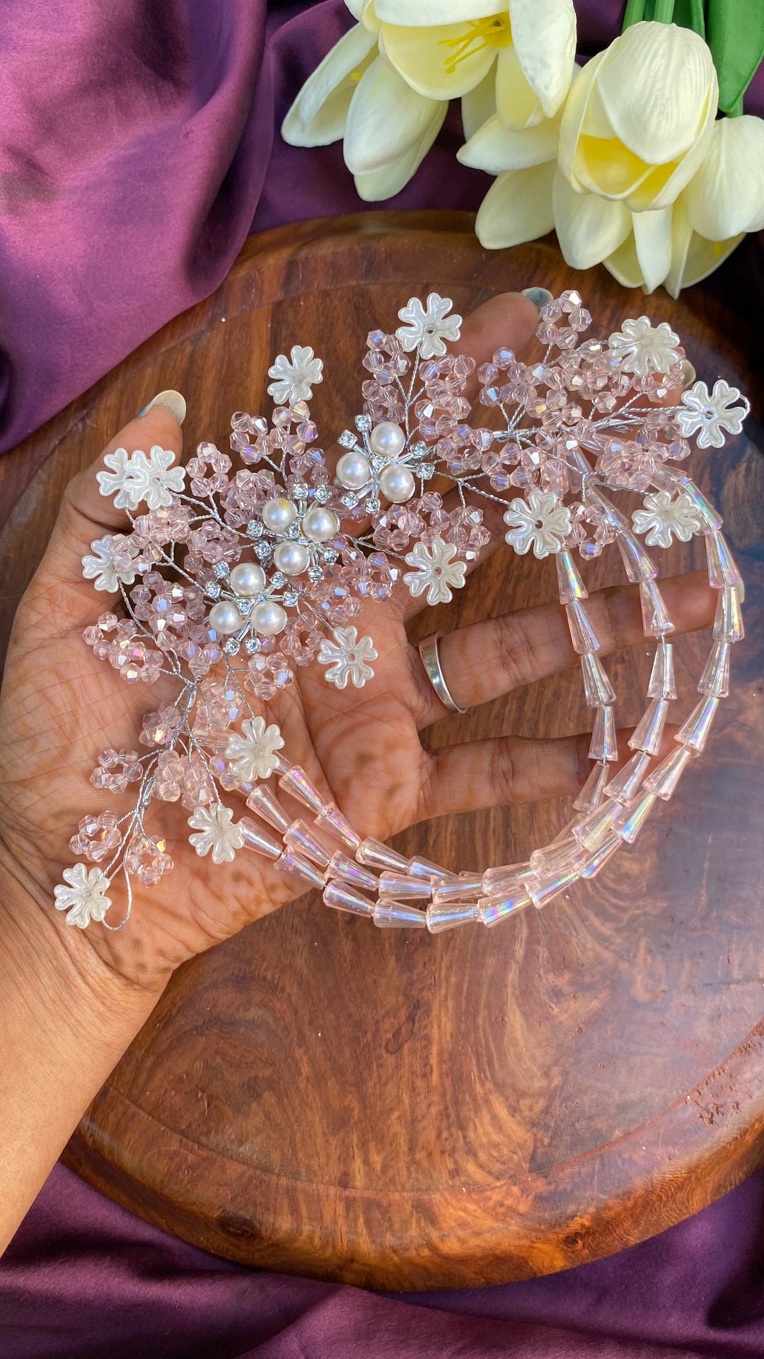 Handcrafted Hair Accessory Flower - Design 164