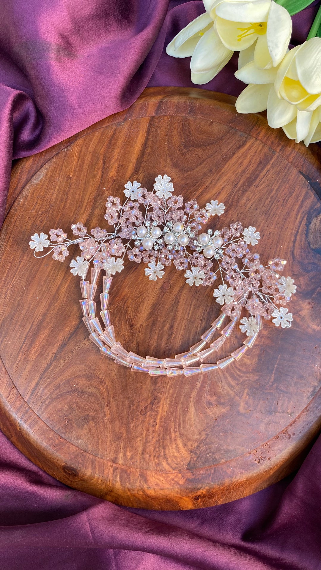 Handcrafted Hair Accessory Flower - Design 164