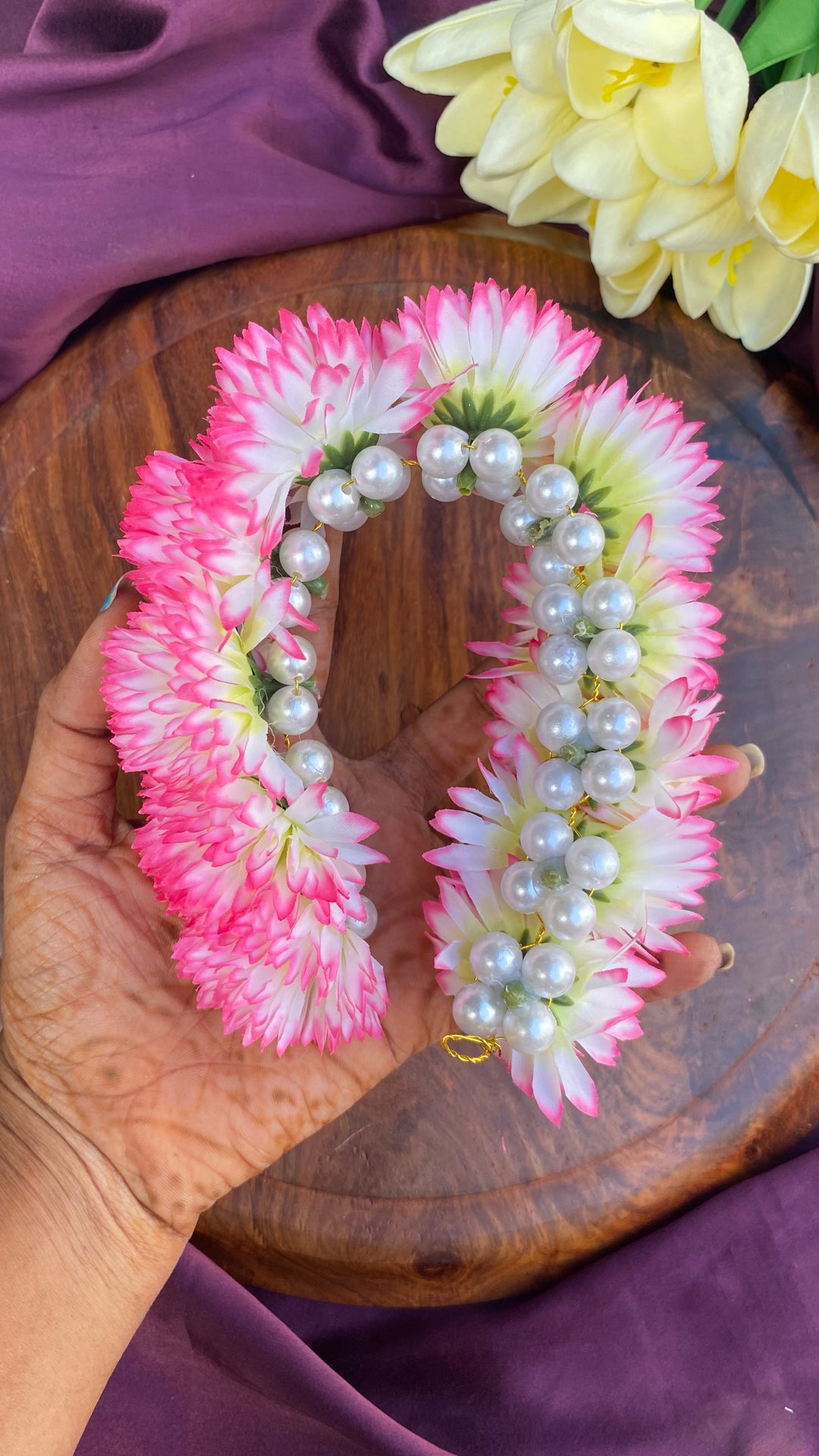 Handcrafted Hair Accessory Flower - Design 167