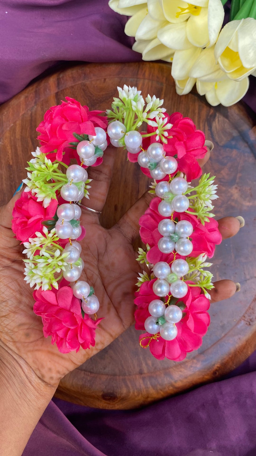 Handcrafted Hair Accessory Flower - Design 171