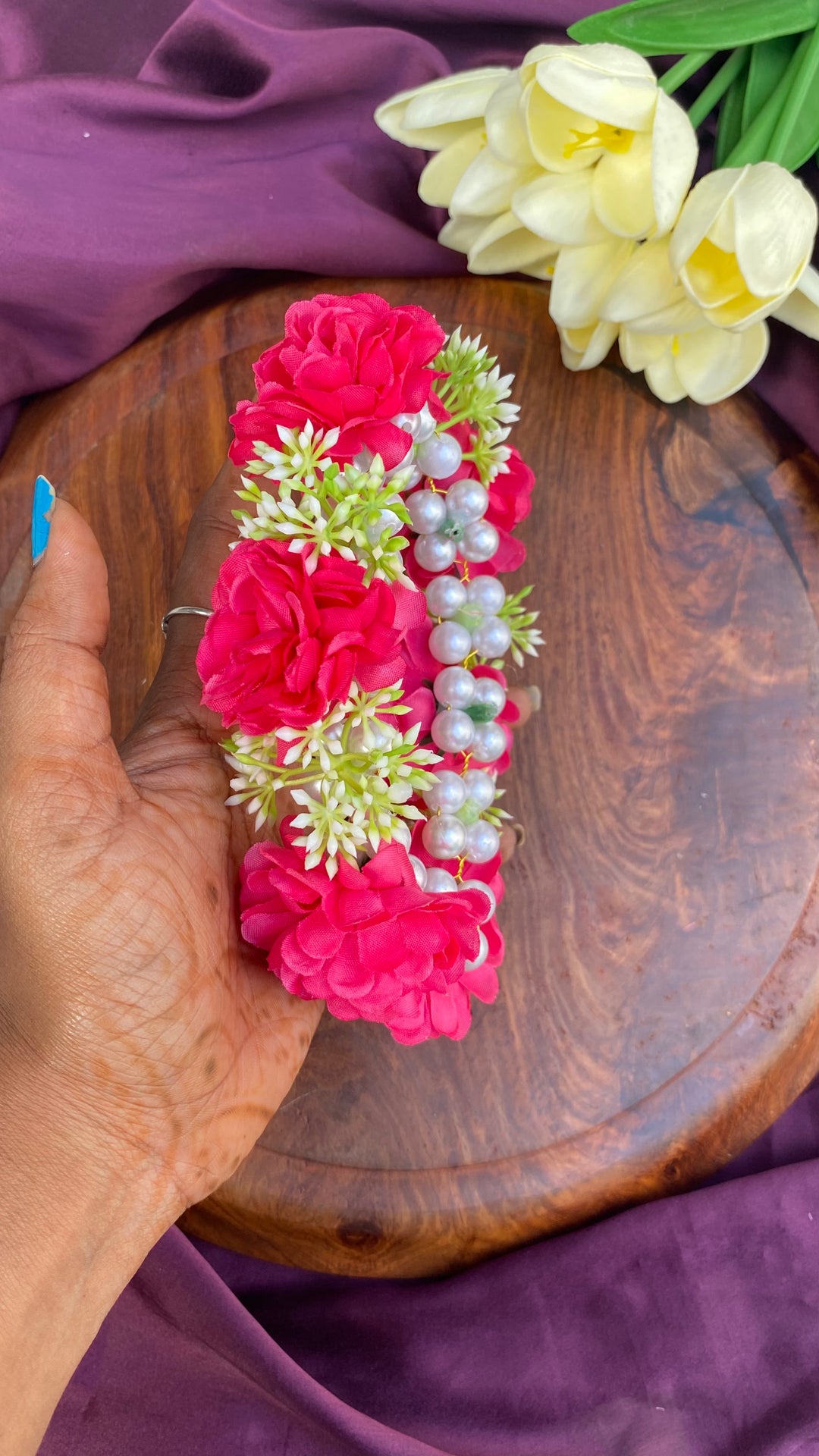 Handcrafted Hair Accessory Flower - Design 171