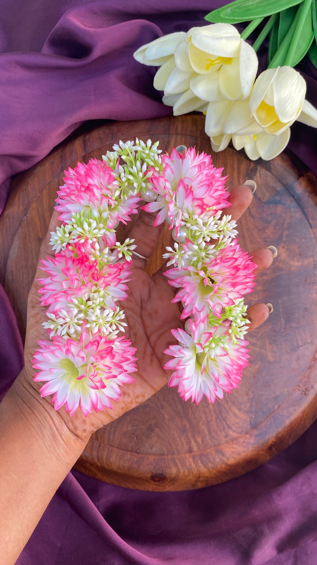 Handcrafted Hair Accessory Flower - Design 172