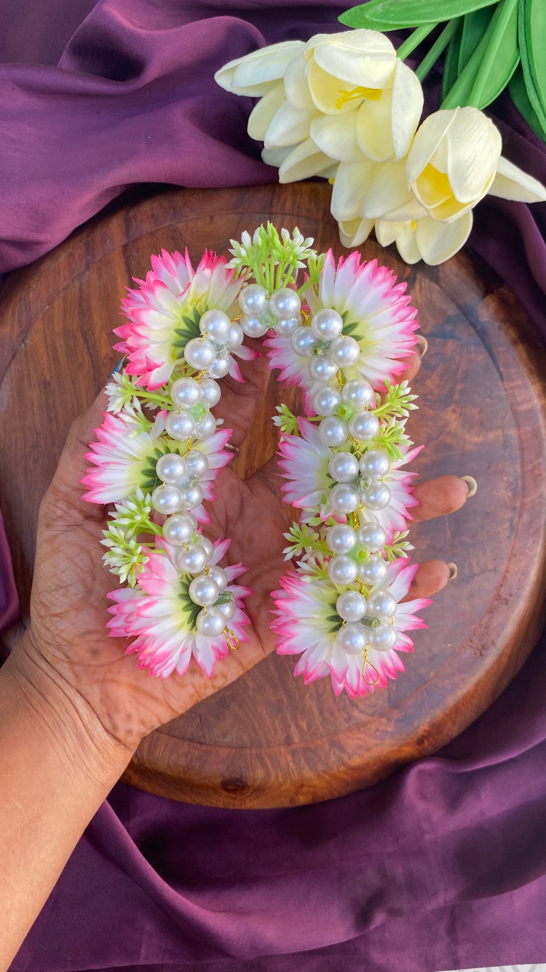 Handcrafted Hair Accessory Flower - Design 172