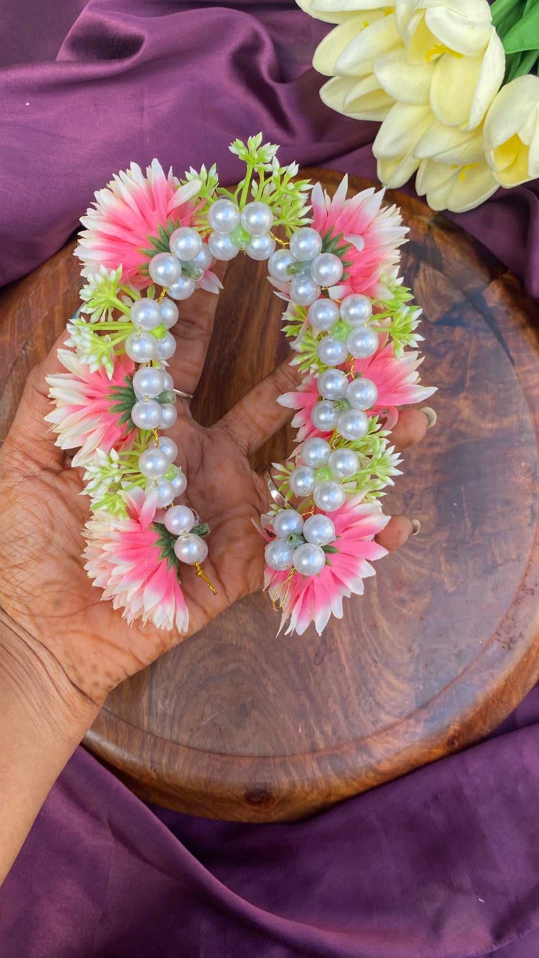 Handcrafted Hair Accessory Flower - Design 173