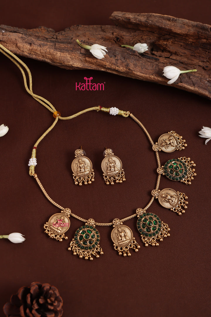 Nandita - Goddess Green Choker