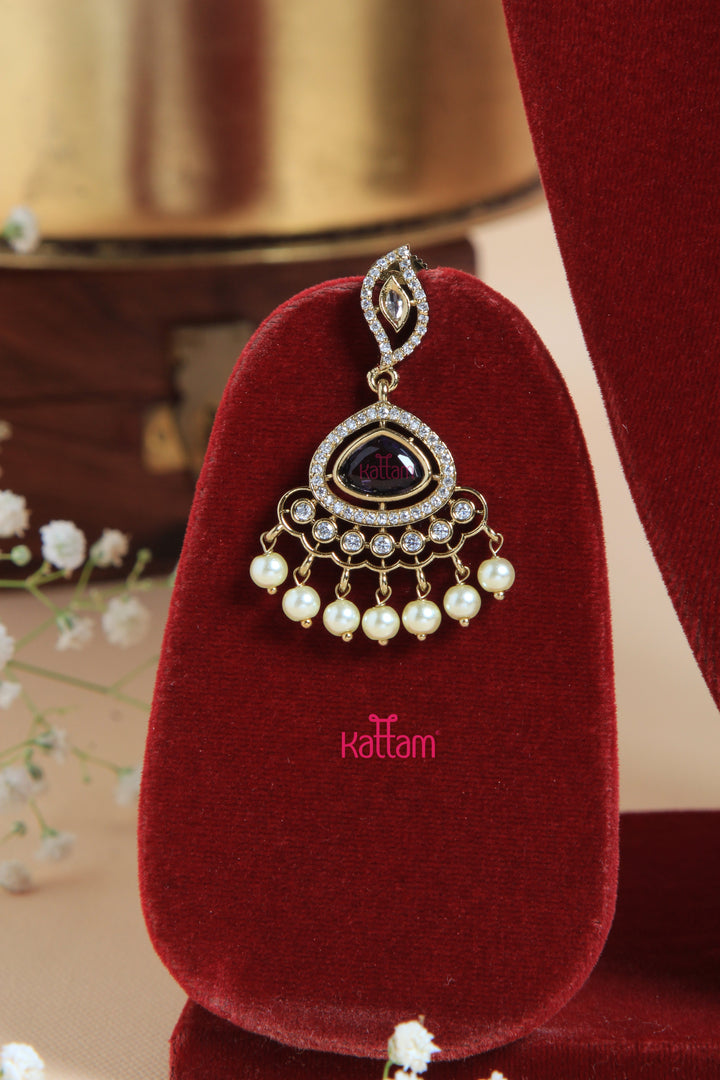 Saha - Victorian Purple Short Necklace
